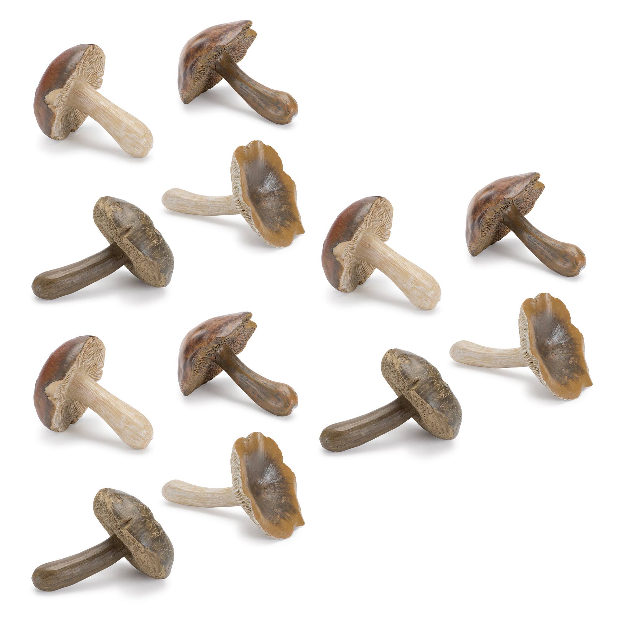 3" Brown Stone Mushroom Shelf Sitter, 12ct.